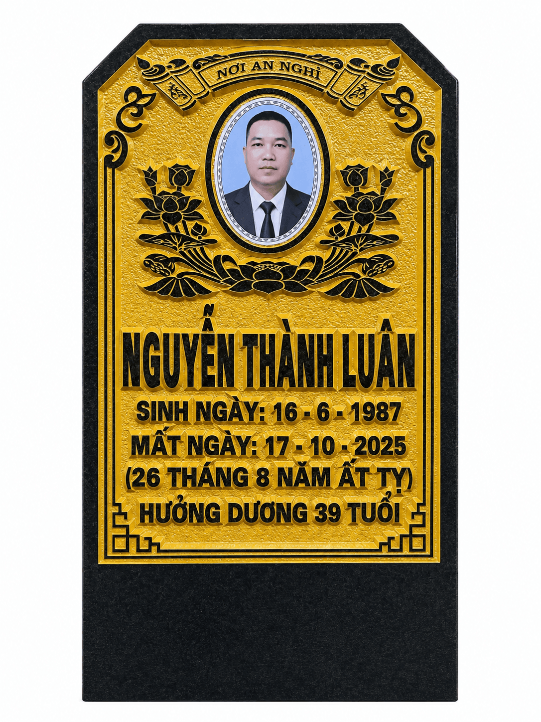 Bia cắm - mẫu thiết kế 2 của Cơ Sở Trần Lưu