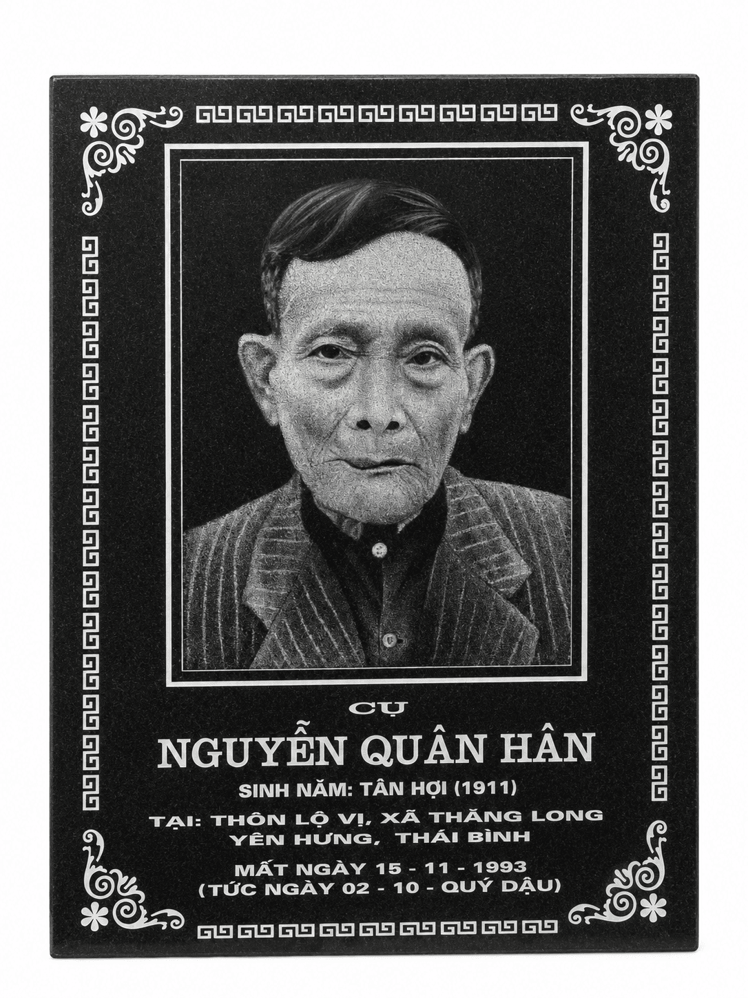 Ảnh khắc đá - mẫu thiết kế 1 của Cơ Sở Trần Lưu