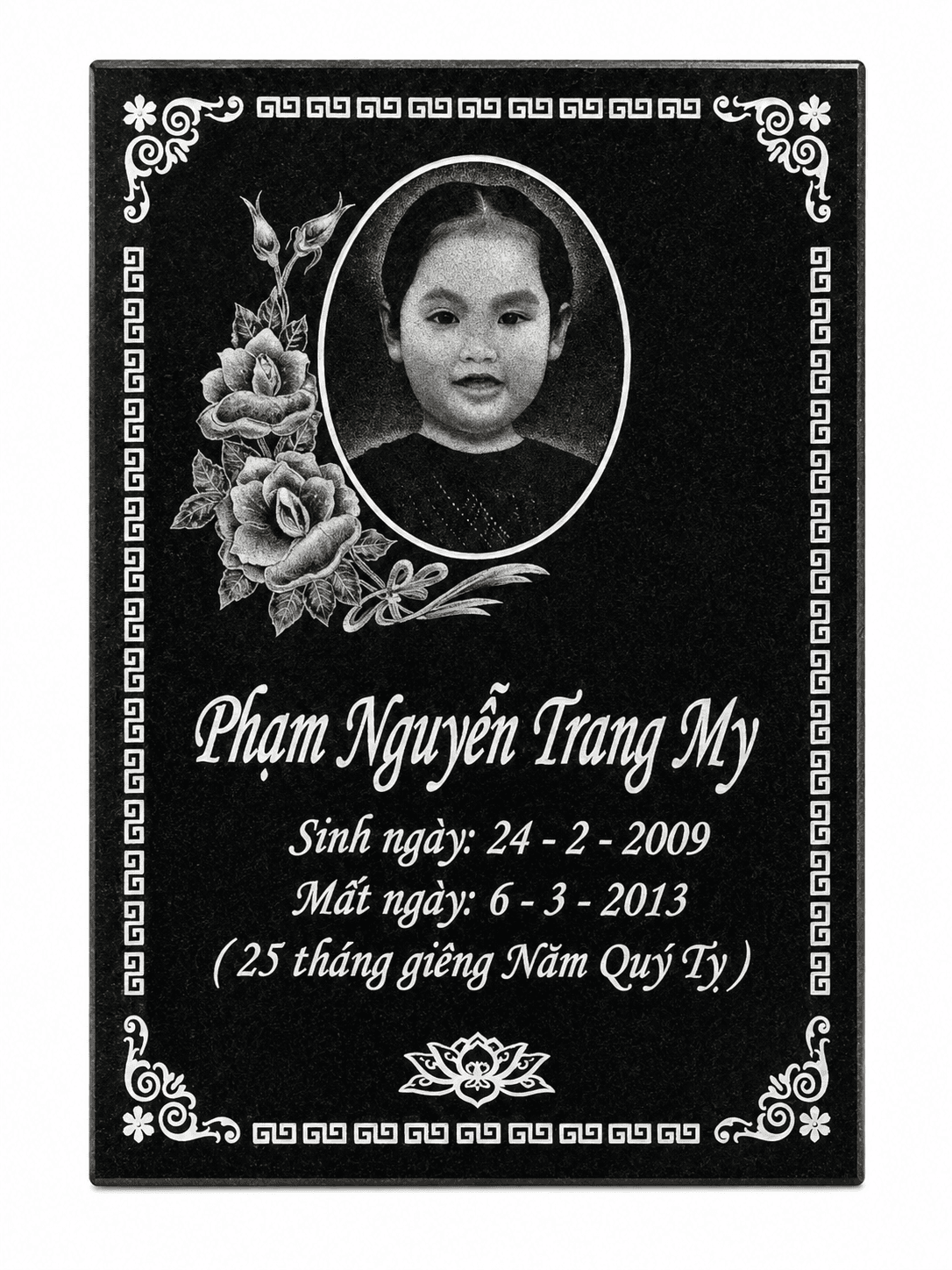 Ảnh khắc đá - mẫu thiết kế 4 của Cơ Sở Trần Lưu