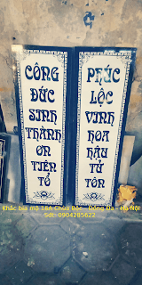 Bia mộ cuốn thư - câu đối - mẫu thiết kế 4 của Cơ Sở Trần Lưu